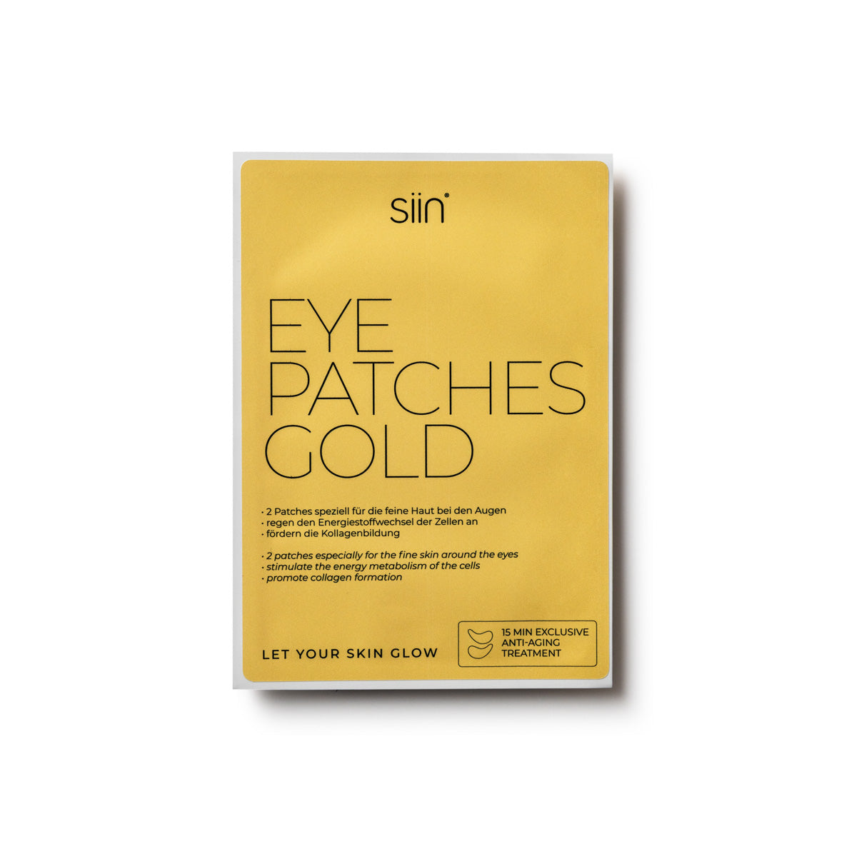 EYE PATCHES GOLD. Speziell für die Augenpartie, 5 Stück in einer Box.
